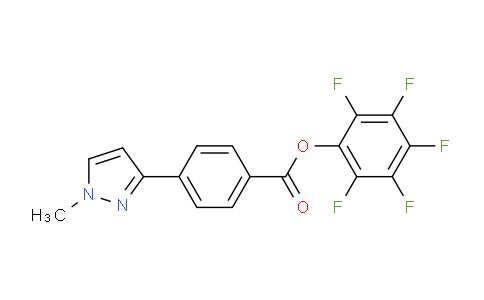 CAS No. 915707-42-5, (2,3,4,5,6-Pentafluorophenyl) 4-(1-methylpyrazol-3-yl)benzoate
