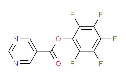 CAS No. 921938-48-9, (2,3,4,5,6-pentafluorophenyl) pyrimidine-5-carboxylate