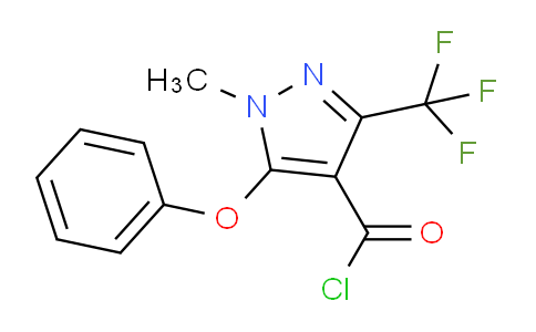 CAS No. 921939-09-5, 1-methyl-5-phenoxy-3-(trifluoromethyl)-4-pyrazolecarbonyl chloride
