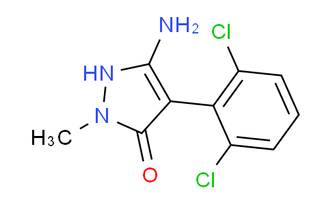 CAS No. 923972-91-2, 5-amino-4-(2,6-dichlorophenyl)-2-methyl-1H-pyrazol-3-one