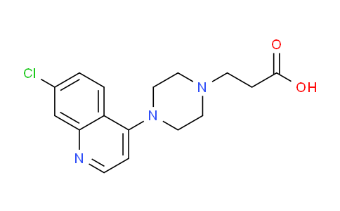 CAS No. 925673-45-6, 4-(7-chloro-4-quinolinyl)-1-Piperazinepropanoic acid