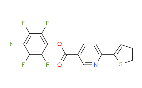 CAS No. 926921-59-7, 6-thiophen-2-yl-3-pyridinecarboxylic acid (2,3,4,5,6-pentafluorophenyl) ester