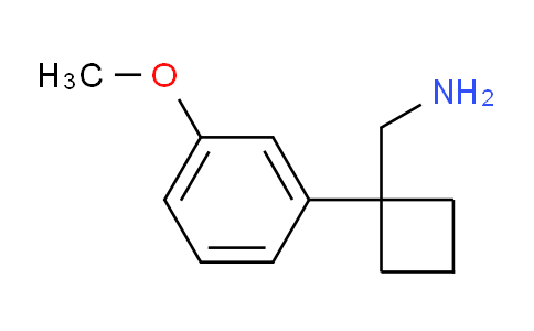 CAS No. 92902-95-9, (1-(3-Methoxyphenyl)cyclobutyl)methanamine