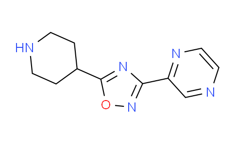CAS No. 93072-94-7, 5-(4-piperidinyl)-3-(2-pyrazinyl)-1,2,4-oxadiazole