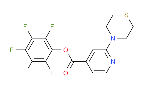 CAS No. 934570-42-0, 2-thiomorpholin-4-yl-4-pyridinecarboxylic acid (2,3,4,5,6-pentafluorophenyl) ester