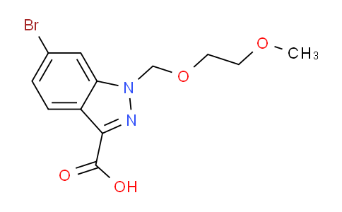 CAS No. 936923-49-8, 6-Bromo-1-(2-methoxyethoxymethyl)indazole-3-carboxylic acid