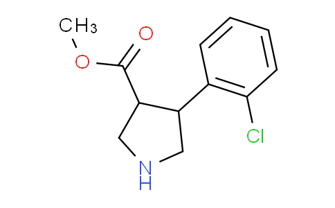 CAS No. 939758-11-9, 4-(2-chlorophenyl)-3-pyrrolidinecarboxylic acid methyl ester