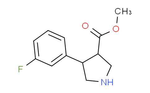 CAS No. 939758-19-7, Methyl 4-(3-fluorophenyl)pyrrolidine-3-carboxylate