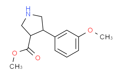 CAS No. 939758-21-1, 4-(3-methoxyphenyl)-3-pyrrolidinecarboxylic acid methyl ester
