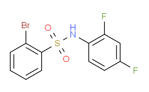 CAS No. 941294-30-0, 2-Bromo-N-(2,4-difluorophenyl)benzenesulfonamide