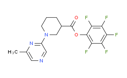 CAS No. 941716-83-2, (2,3,4,5,6-pentafluorophenyl) 1-(6-methylpyrazin-2-yl)piperidine-3-carboxylate
