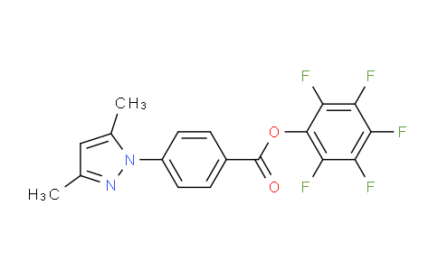 CAS No. 941717-00-6, Pentafluorophenyl 4-(3,5-dimethyl-1H-pyrazol-1-yl)benzoate