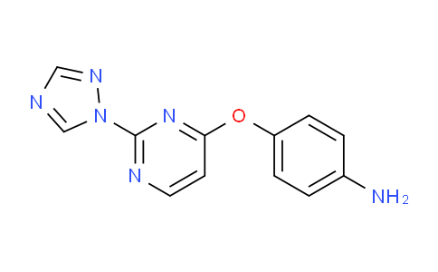 CAS No. 943313-32-4, 4-[[2-(1,2,4-triazol-1-yl)-4-pyrimidinyl]oxy]aniline