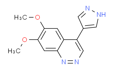 CAS No. 947191-33-5, 6,7-dimethoxy-4-(1H-pyrazol-4-yl)cinnoline