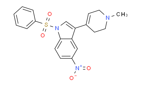 CAS No. 947496-07-3, 1-(Benzenesulfonyl)-3-(1-methyl-3,6-dihydro-2H-pyridin-4-yl)-5-nitroindole
