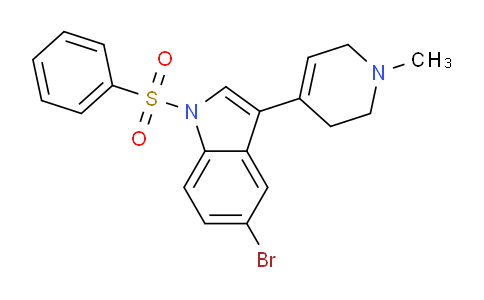 CAS No. 947498-73-9, 1-(Benzenesulfonyl)-5-bromo-3-(1-methyl-3,6-dihydro-2H-pyridin-4-yl)indole