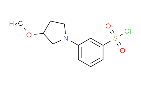 CAS No. 947498-85-3, 3-(3-methoxy-1-pyrrolidinyl)benzenesulfonyl chloride