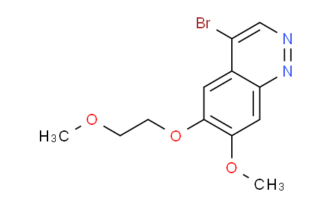 CAS No. 947691-52-3, 4-bromo-7-methoxy-6-(2-methoxyethoxy)cinnoline