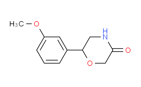 CAS No. 947691-87-4, 6-(3-methoxyphenyl)-3-morpholinone