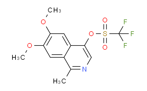CAS No. 949139-76-8, trifluoromethanesulfonic acid (6,7-dimethoxy-1-methyl-4-isoquinolinyl) ester