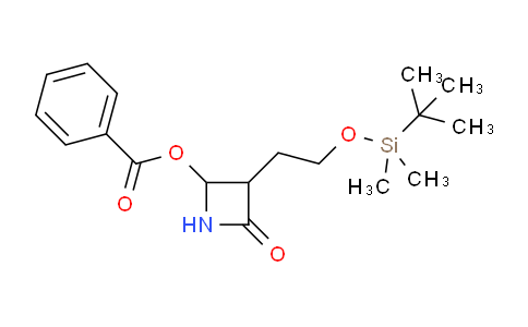 CAS No. 94944-10-2, [3-[2-[tert-butyl(dimethyl)silyl]oxyethyl]-4-oxo-azetidin-2-yl] benzoate
