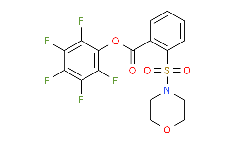 CAS No. 950603-27-7, (2,3,4,5,6-Pentafluorophenyl) 2-morpholin-4-ylsulfonylbenzoate