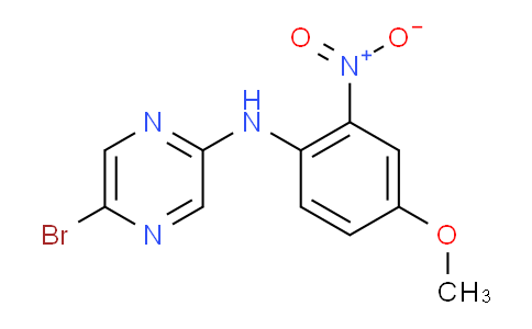 CAS No. 950845-94-0, 5-Bromo-N-(4-methoxy-2-nitrophenyl)pyrazin-2-amine