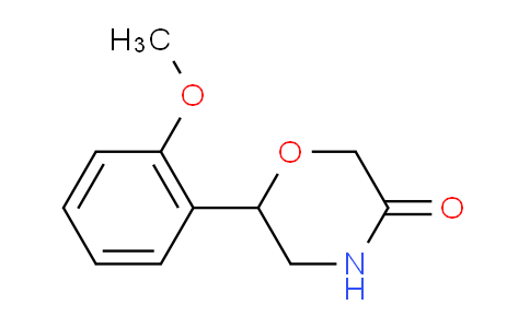 CAS No. 951626-74-7, 6-(2-Methoxyphenyl)morpholin-3-one