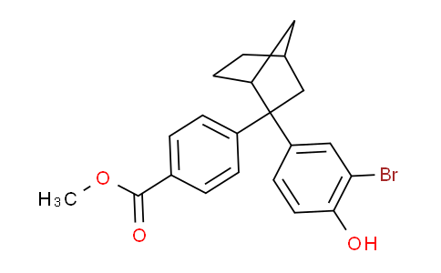 CAS No. 951671-48-0, 4-[3-(3-bromo-4-hydroxyphenyl)-3-bicyclo[2.2.1]heptanyl]benzoic acid methyl ester