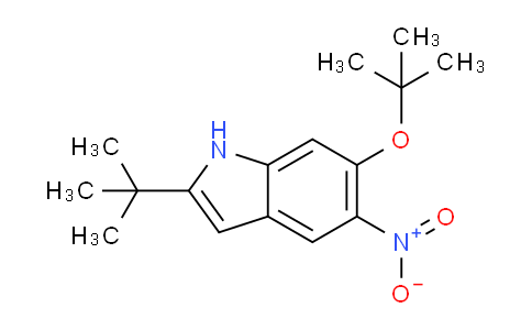 CAS No. 952664-74-3, 2-tert-butyl-6-[(2-methylpropan-2-yl)oxy]-5-nitro-1H-indole