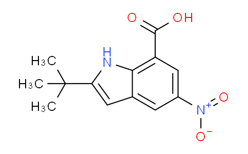 CAS No. 952664-99-2, 2-tert-butyl-5-nitro-1H-indole-7-carboxylic acid