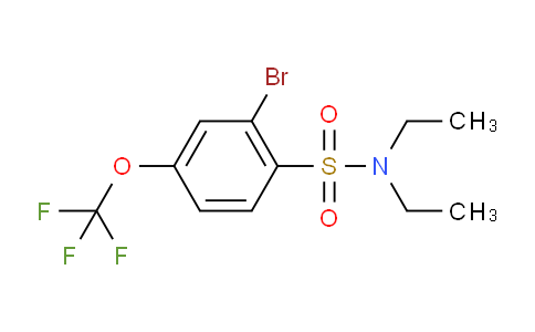 CAS No. 957062-75-8, 2-Bromo-N,N-diethyl-4-(trifluoromethoxy)benzenesulfonamide