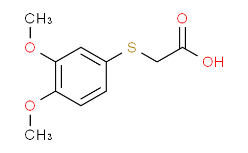 CAS No. 95735-63-0, 2-((3,4-Dimethoxyphenyl)thio)acetic acid