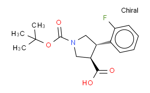 CAS No. 959581-02-3, Boc-(±)-trans-4-(2-fluoro-phenyl)-pyrrolidine-3-carboxylic acid