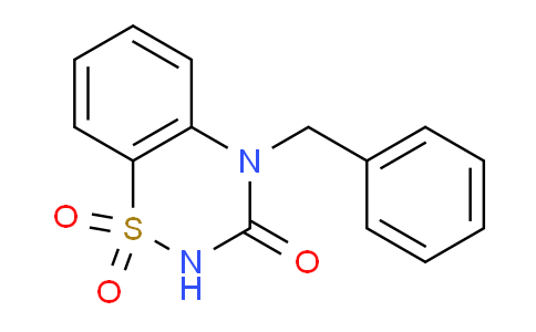 CAS No. 964-08-9, 4-Benzyl-2H-1,2,4-benzothiadiazin-3(4H)-on-1,1-dioxide