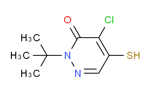 CAS No. 96490-18-5, 2-(tert-butyl)-4-chloro-5-mercaptopyridazin-3(2H)-one