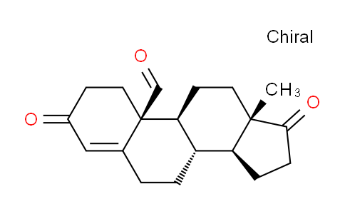 CAS No. 968-49-0, (8R,9S,10S,13S,14S)-13-Methyl-3,17-dioxo-2,3,6,7,8,9,10,11,12,13,14,15,16,17-tetradecahydro-1H-cyclopenta[a]phenanthrene-10-carbaldehyde
