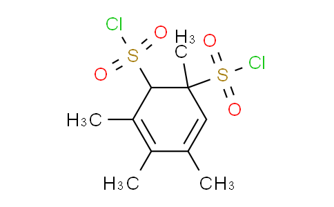 CAS No. 97997-76-7, 1,3,4,5-tetramethylcyclohexa-3,5-diene-1,2-disulfonyl chloride
