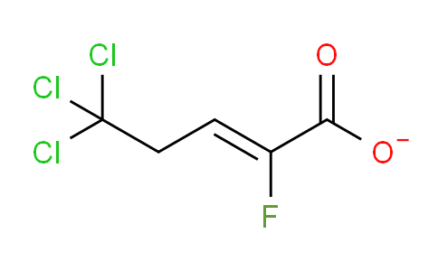 CAS No. 98120-00-4, 5,5,5-Trichloro-2-fluoro-2-pentenoate