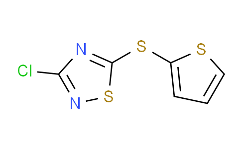 CAS No. 98816-24-1, 3-Chloro-5-(thiophen-2-ylthio)-1,2,4-thiadiazole