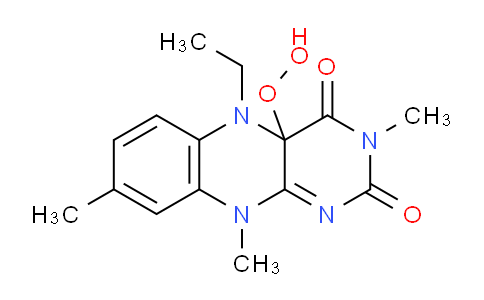 CAS No. 996-97-4, 5-ethyl-4a-hydroperoxy-3,8,10-trimethylbenzo[g]pteridine-2,4-dione