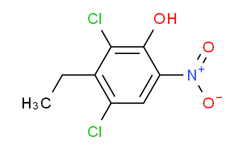 CAS No. 99817-36-4, 2,4-dichloro-3-ethyl-6-nitrophenol
