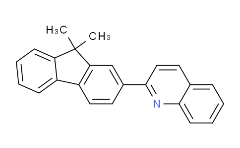 CAS No. 889750-37-2, 2-(9,9-Dimethyl-9H-fluoren-2-yl)quinoline