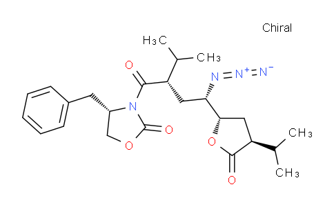 CAS No. 173154-01-3, (4S)-3-[(2S,4S)-4-Azido-2-(1-Methylethyl)-1-oxo-4-[(2S,4S)-tetrahydro-4-(1-Methylethyl)-5-oxo-2-furanyl]butyl]-4-(phenylMethyl)-2-Oxazolidinone