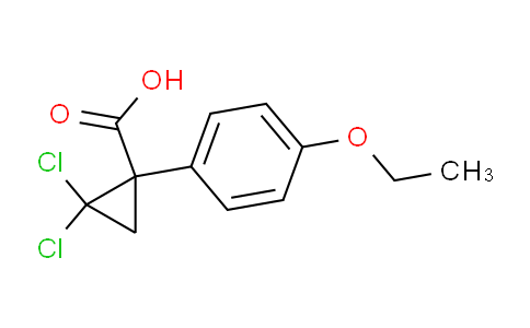 CAS No. 63935-26-2, 2,2-Dichloro-1-(4-ethoxyphenyl)cyclopropane-1-carboxylic acid