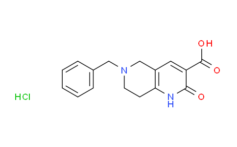 CAS No. 156363-99-4, 6-Benzyl-2-oxo-1,2,5,6,7,8-hexahydro-1,6-naphthyridine-3-carboxylic acid hydrochloride