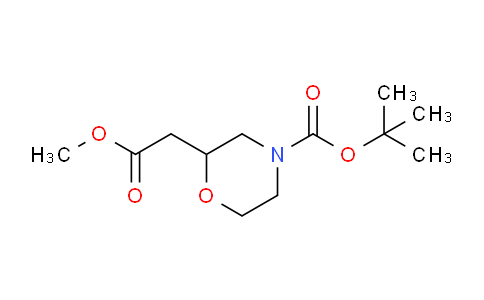 CAS No. 766539-39-3, tert-butyl 2-(2-methoxy-2-oxoethyl)morpholine-4-carboxylate