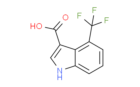 CAS No. 959238-76-7, 4-(trifluoromethyl)-1H-indole-3-carboxylic acid