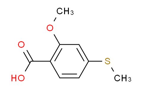 CAS No. 72856-73-6, 2-Methoxy-4-methylsulfanyl-benzoic acid