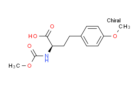 CAS No. 110936-09-9, (R)-2-Methoxycarbonylamino-4-(4-methoxy-phenyl)-butyric acid